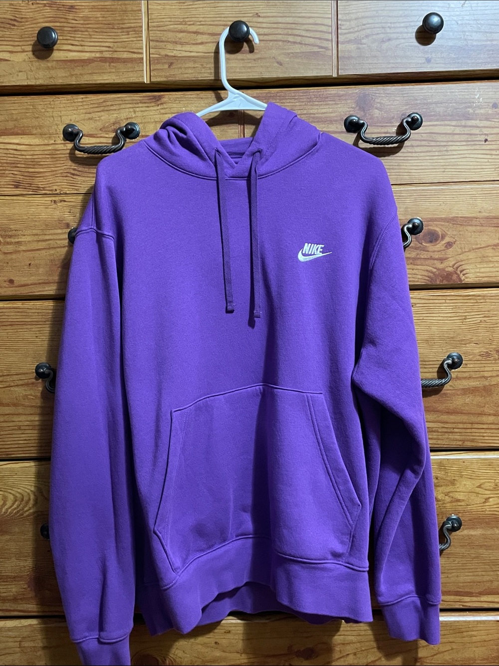 Nike Purple Hoodie with White Swoosh